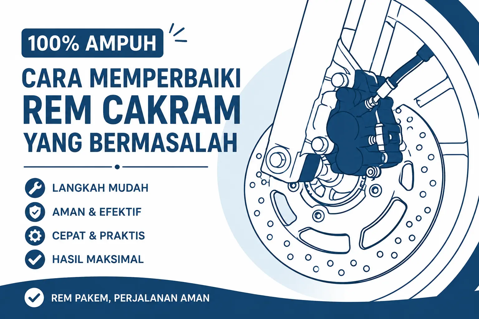 100% Ampuh Cara Memperbaiki Rem Cakram Yang Bermasalah