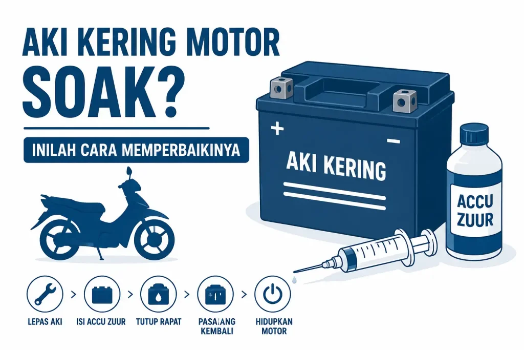 Aki Kering Motor Soak Inilah Cara Memperbaikinya