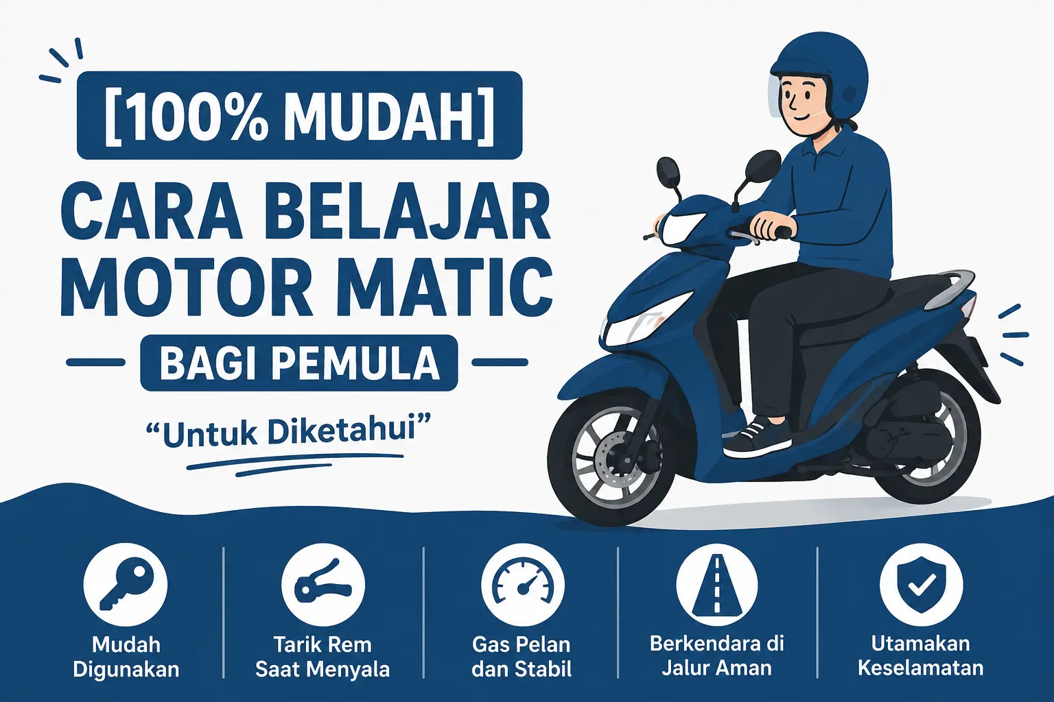 Cara Belajar Motor Matic Bagi Pemula “Untuk Diketahui”