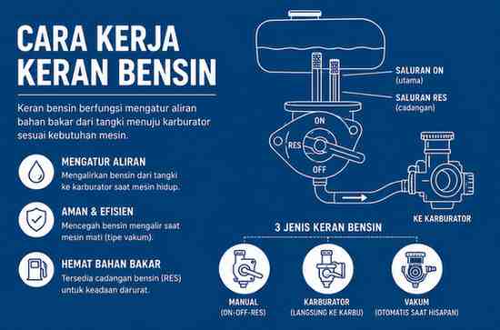 Cara Kerja Keran Bensin Yang Harus Anda Diketahui