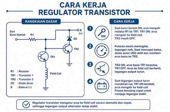 Cara Kerja Regulator Transistor Untuk Perlu Diketahui