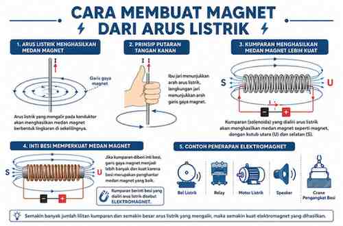 Cara Membuat Magnet Dari Arus Listrik