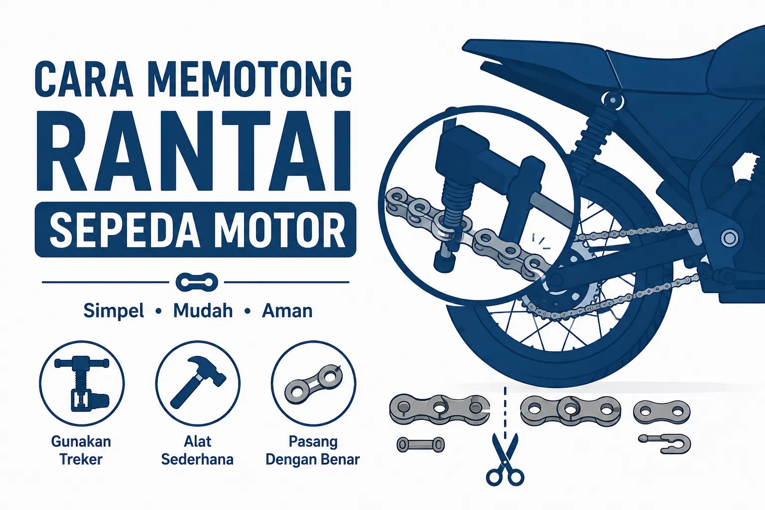 Cara Memotong Rantai Sepeda Motor