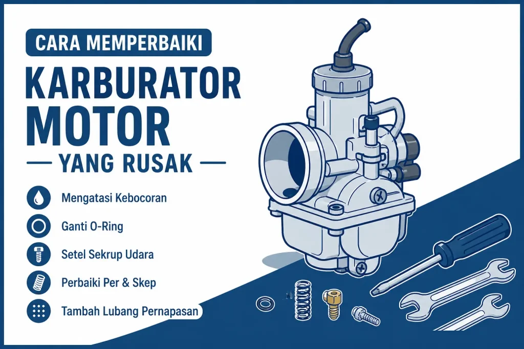 Cara Memperbaiki Karburator Motor Yang Rusak