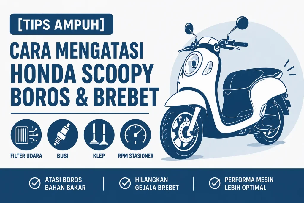 Cara Mengatasi Honda Scoopy Boros & Brebet