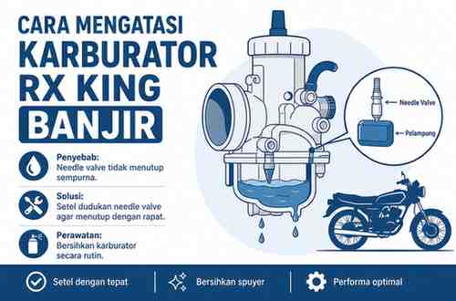 Cara Mengatasi Karburator RX King Banjir
