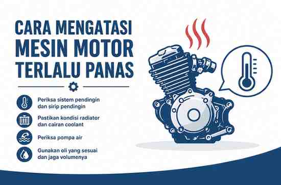 Cara Mengatasi Mesin Motor Terlalu Panas