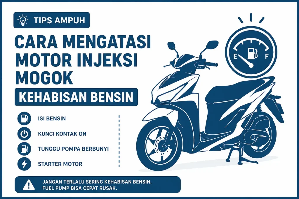 Cara Mengatasi Motor Injeksi Mogok Kehabisan Bensin