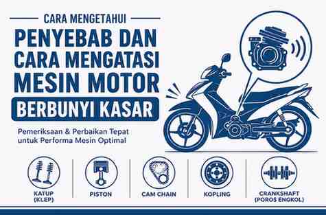 Cara Mengetahui Penyebab dan Mengatasi Mesin Motor Berbunyi Kasar