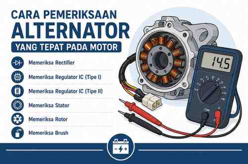 Cara Pemeriksaan Alternator Yang Tepat Pada Motor