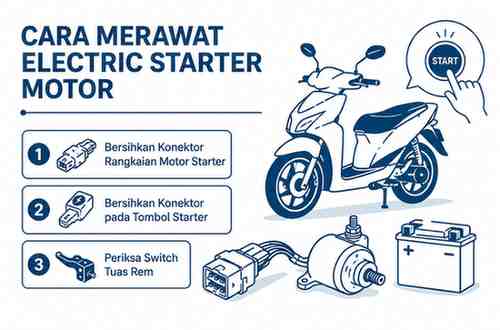 Electric Starter Motor Anda Rewel Ini Cara Merawatnya
