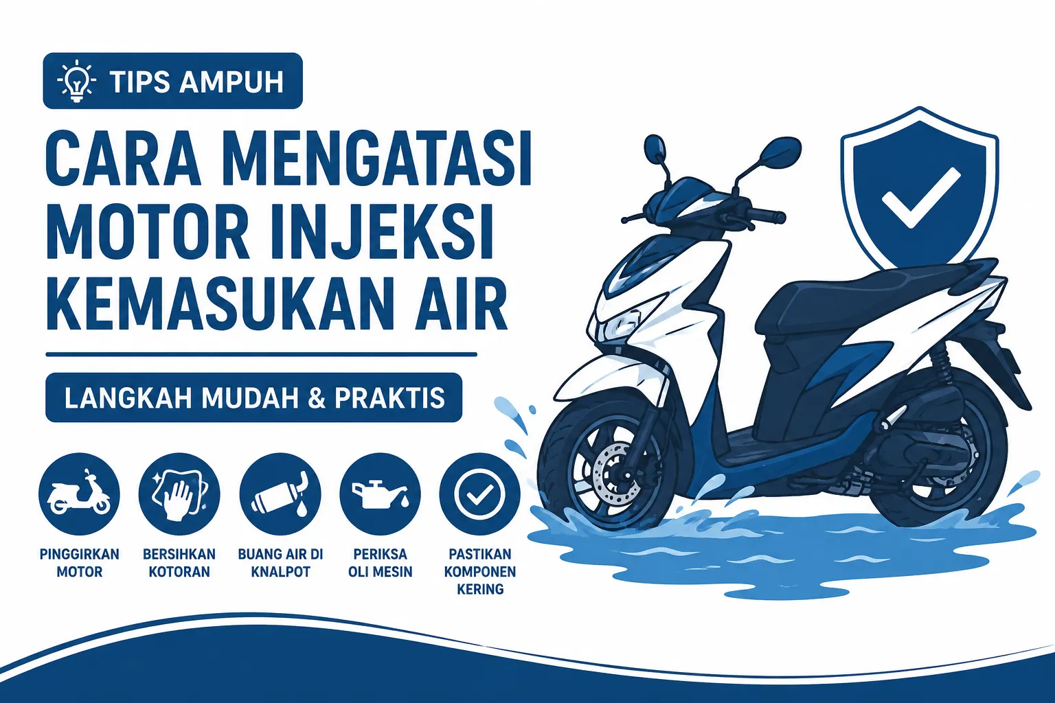 Cara Mengatasi Motor Injeksi Kemasukan Air