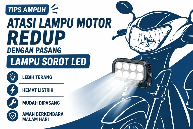 Tips Ampuh Atasi Lampu Motor Redup Dengan Pasang Lampu Sorot LED