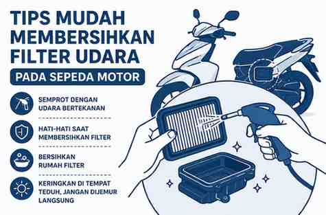 Tips Mudah Membersihkan Filter Udara Pada Sepeda Motor