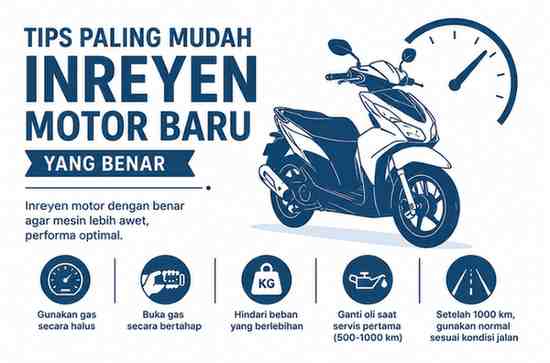 Tips Paling Mudah Inreyen Motor Baru Yang Benar