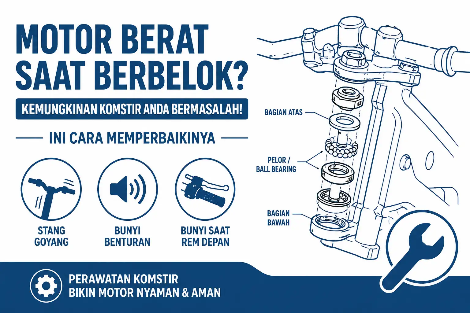 Cara Memperbaiki Komstir Motor yang Bermasalah