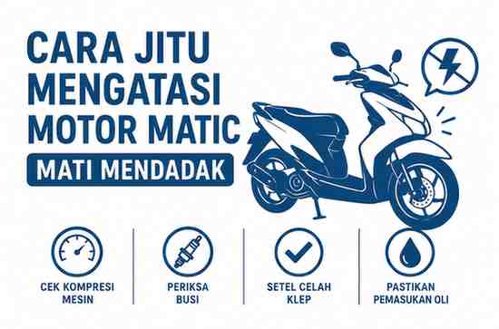 Cara Jitu Mengatasi Motor Matic Mati Mendadak