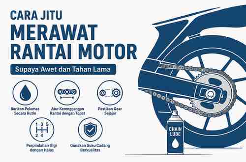 Cara Jitu Merawat Rantai Motor Supaya Awet Dan Tahan Lama