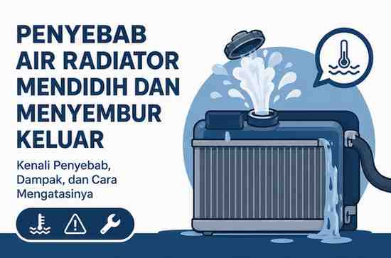 Penyebab Air Radiator Mendidih dan Menyembur Keluar