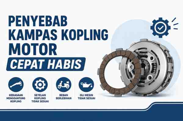 Penyebab Kampas Kopling Motor Cepat Habis